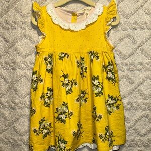 Multicolored Floral Midi Sundress with Peter Pan Collar